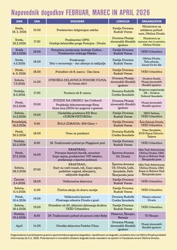 Glasnik februar 2026 - napovednik