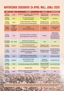 Glasnik april 2026 - napovednik