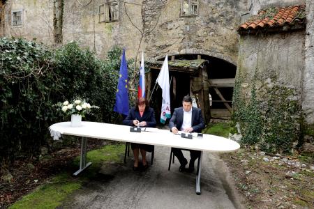 Podpis gradbene pogodbe Muzej prevozništva in tovorništva